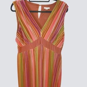 Est. 1946 Maxi Striped Dress Brown Multi Size XL